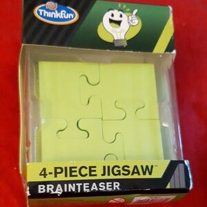Think! Bright Yellow 4-Piece Jigsaw Puzzle